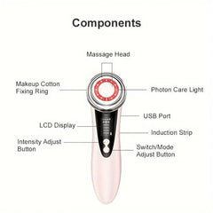 LED Light Therapy 5-In-1 Facial Massager