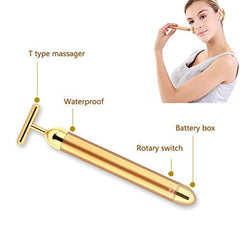 Face Massager Electric Beauty Bar 24k Golden Facial Massage Tool