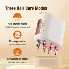 Red Light Vibration Massage Comb