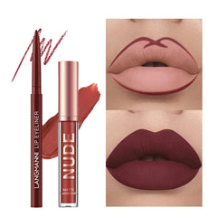 Lip Liner Combination Suit No Stain On Cup Matte Lip Gloss Suit