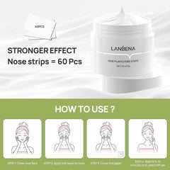 LANBENA Blackhead Mask With 60 Pcs Strips