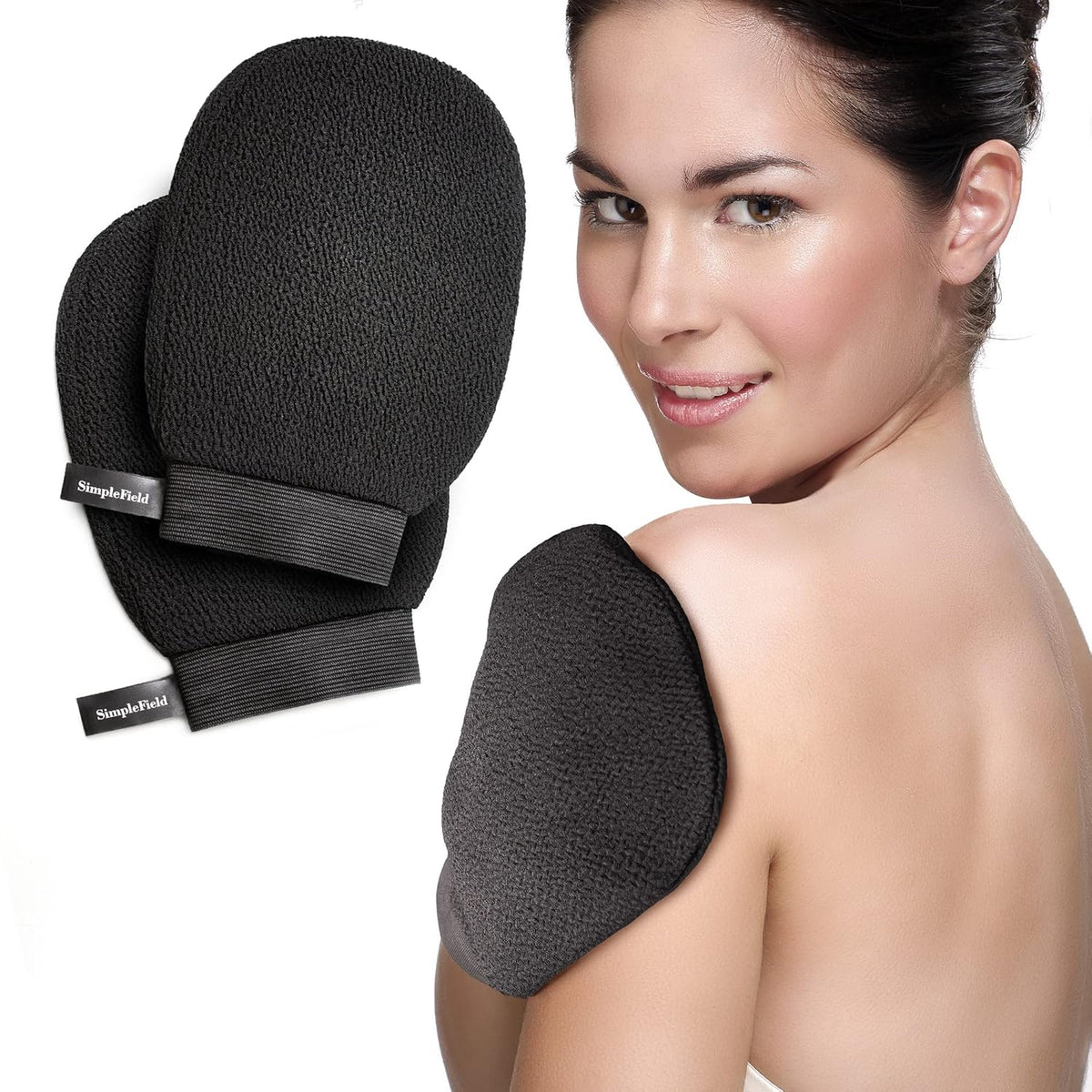 2 Pack Exfoliating Mitt for Remove Dead Skin