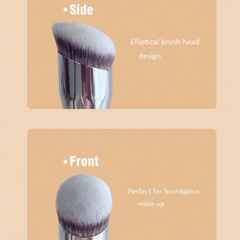 Large Foundation Brush With Circular Oblique Head