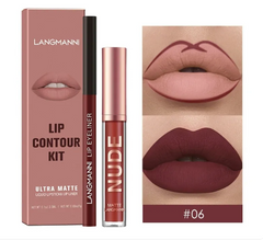 Lip Liner Combination Suit No Stain On Cup Matte Lip Gloss Suit