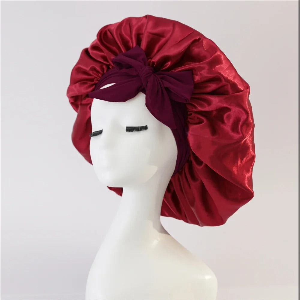 Women's Satin Solid Bonnets
